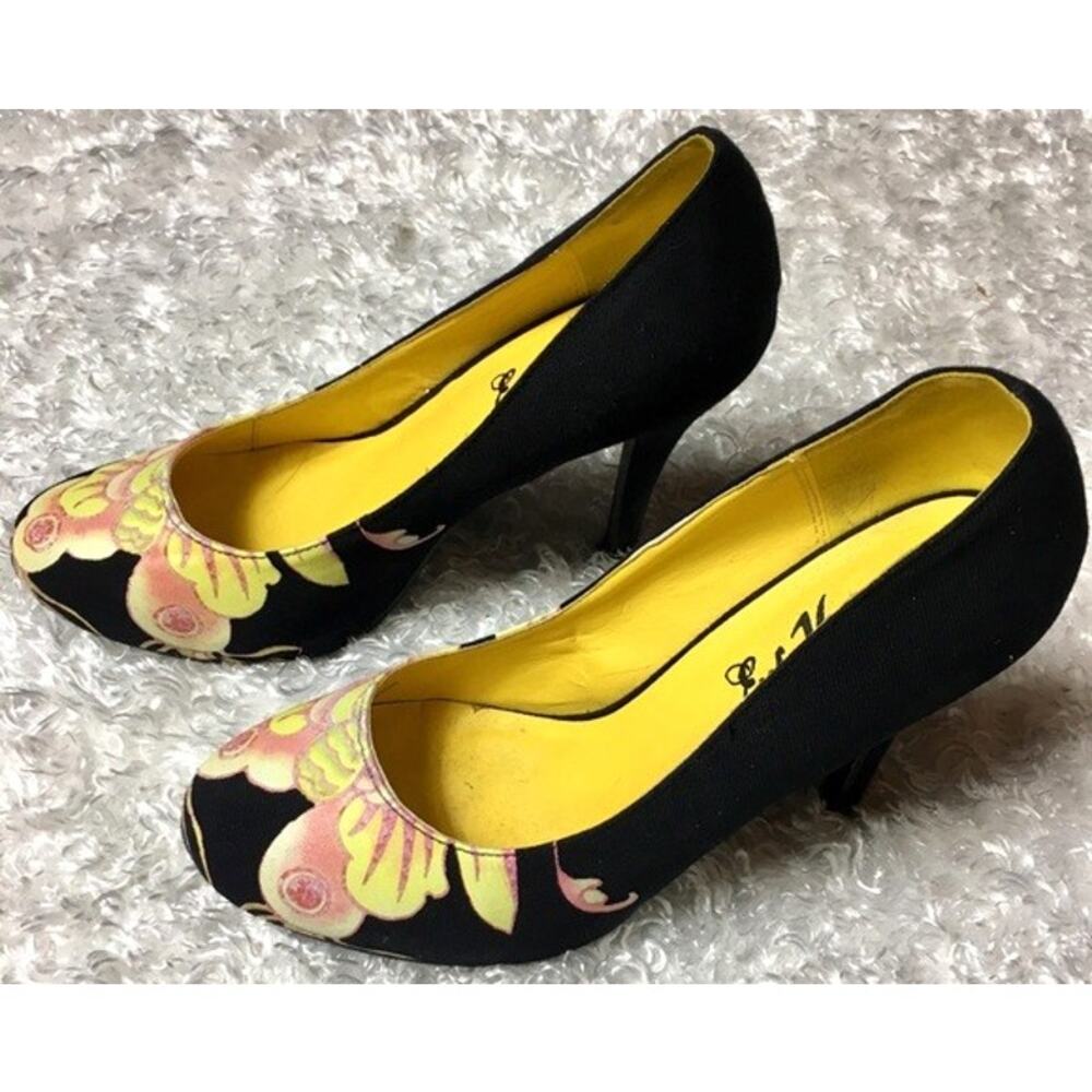 Ed Hardy Sz 6 Women's Amma Heels Pinup Stilettos Unworn - Picture 4 of 4